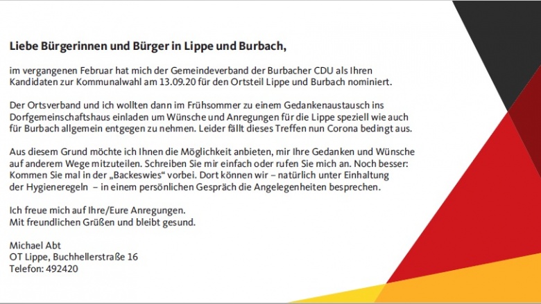 IHR DORF.IHRE WÜNSCHE. Kandidatenvorstellung Lippe