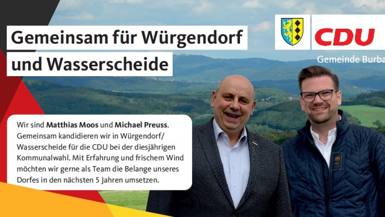 IHR DORF.IHRE WÜNSCHE. Kandidatenvorstellung Würgendorf