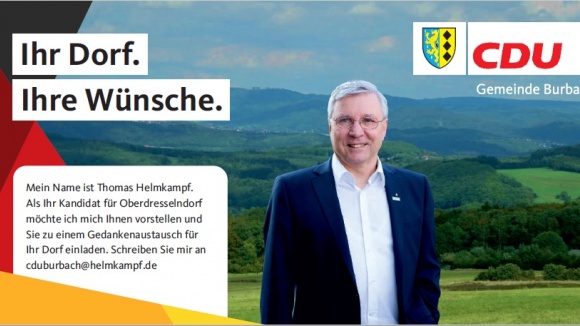 IHR DORF. IHRE WÜNSCHE. Kandidatenbekanntmachung Oberdresselndorf