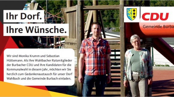 IHR DORF. IHRE WÜNSCHE. Kandidatenvorstellung Wahlbach